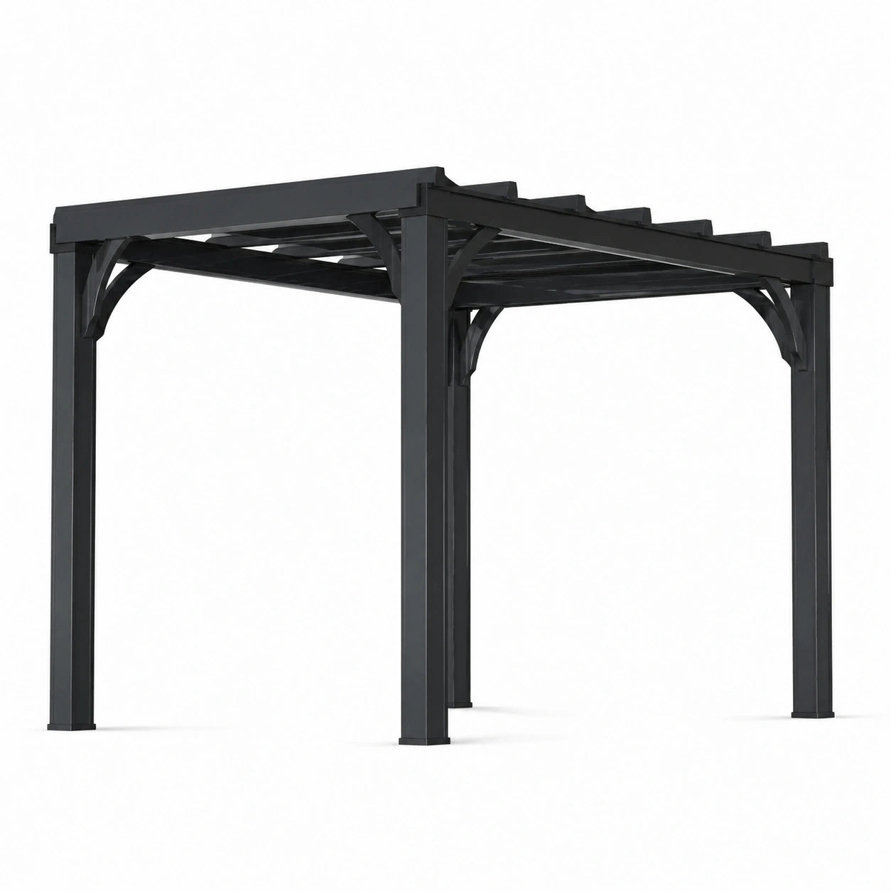 Pergola in Alluminio Grigio Antracite 300x300x240 cm