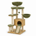 Tiragraffi per Gatti in Legno MDF e Velluto Verde