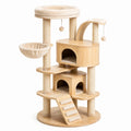 Tiragraffi in legno multistrato con peluche beige