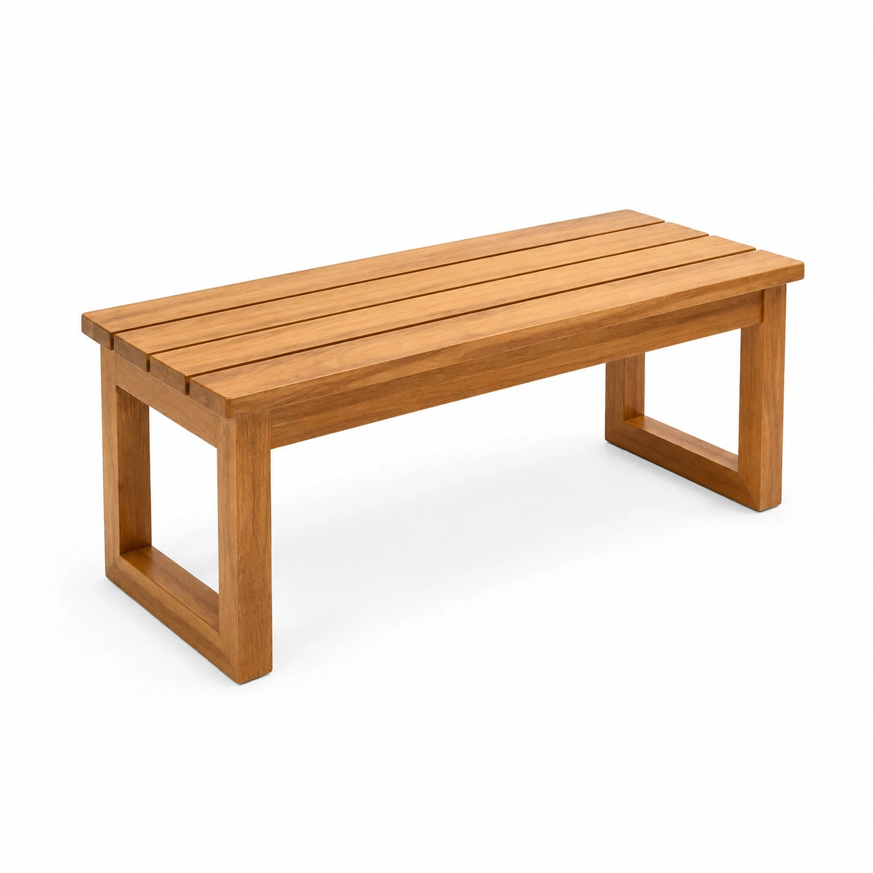 Panca in legno di teak marrone 150x45x45 cm