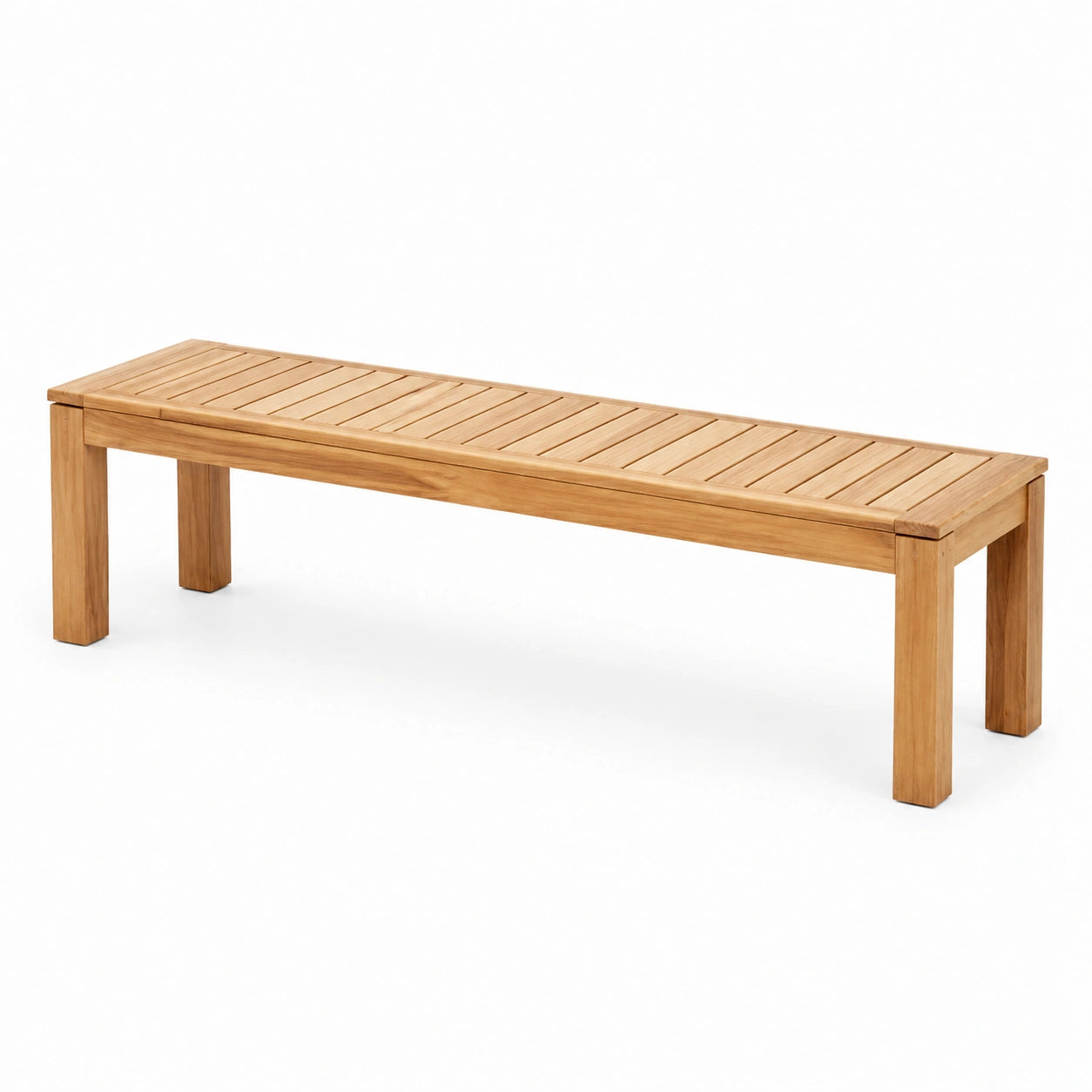 Panca in Legno di Teak Rettangolare 180x40x45 cm
